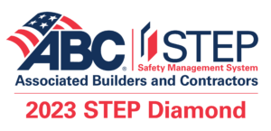The 2023 ABC STEP Diamond award logo for Associated Builders and Contractors